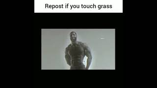 Repost if you touch grass Resimi