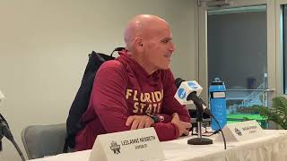 FSU soccer - Head coach Brian Pensky post-game national championship - Dec. 4, 2023