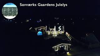SavværksGaardensJulelys Christmas lights Display 2021 10 years with magical lights