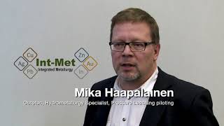 Pressure leaching, one of the technologies tested in INTMET, explained by Mika Haapalainen, Outotec
