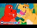 Dinosaurs & the Magic Time Machine | Morphle | Jurassic Tv | Dinosaurs and Toys | T Rex Family Fun