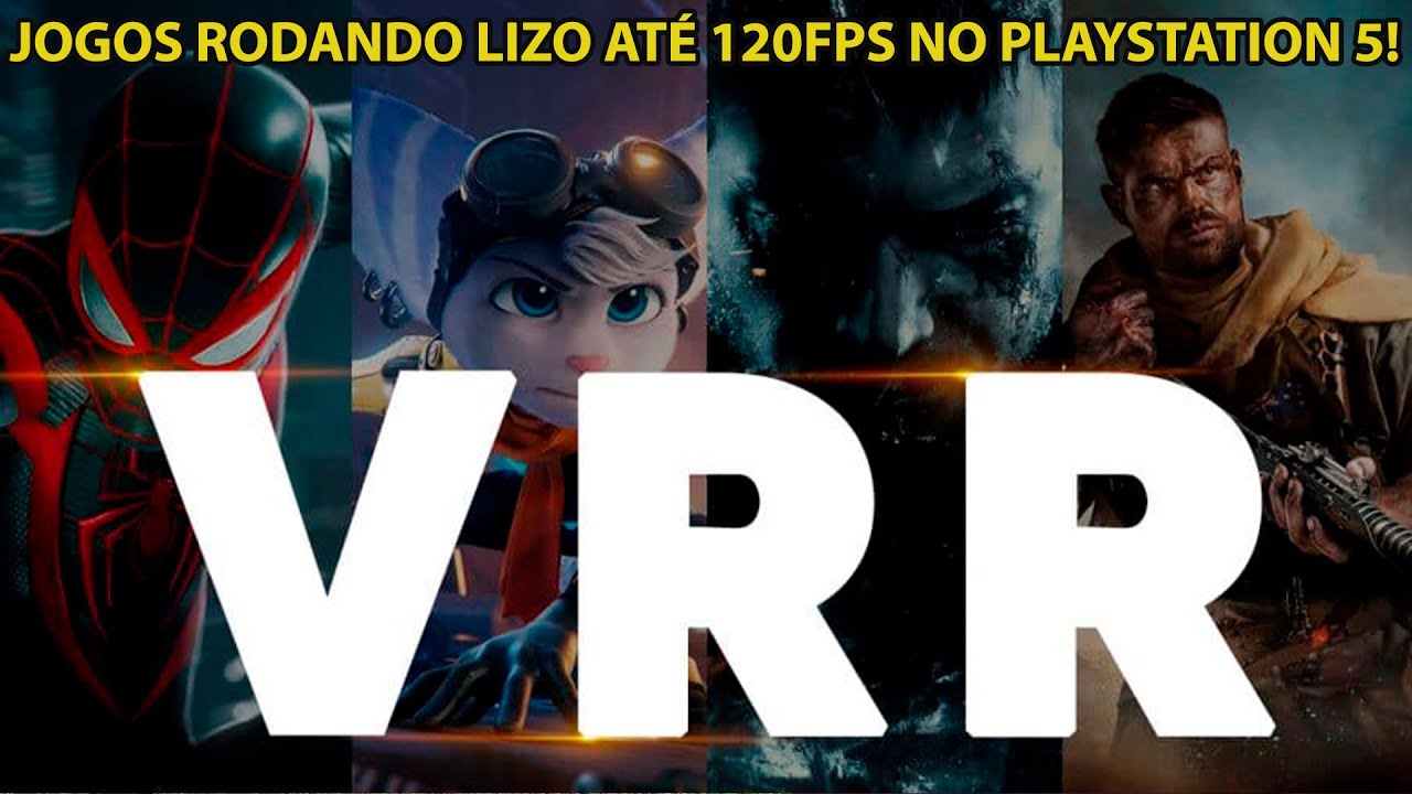 VRR NO PS5 É ANIMAL! TESTE EM JOGOS A 120HZ