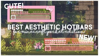 My Favorite Aesthetic Hotbars For Minecraft Pocket & Java Edition! ☁️🎀