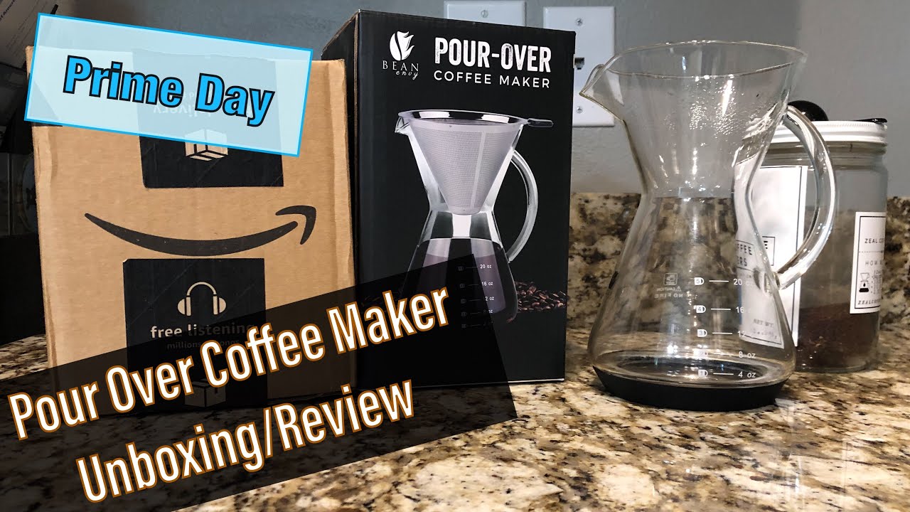 Bean Envy Pour Over Coffee Maker Unboxing & Review Amazon Prime Day