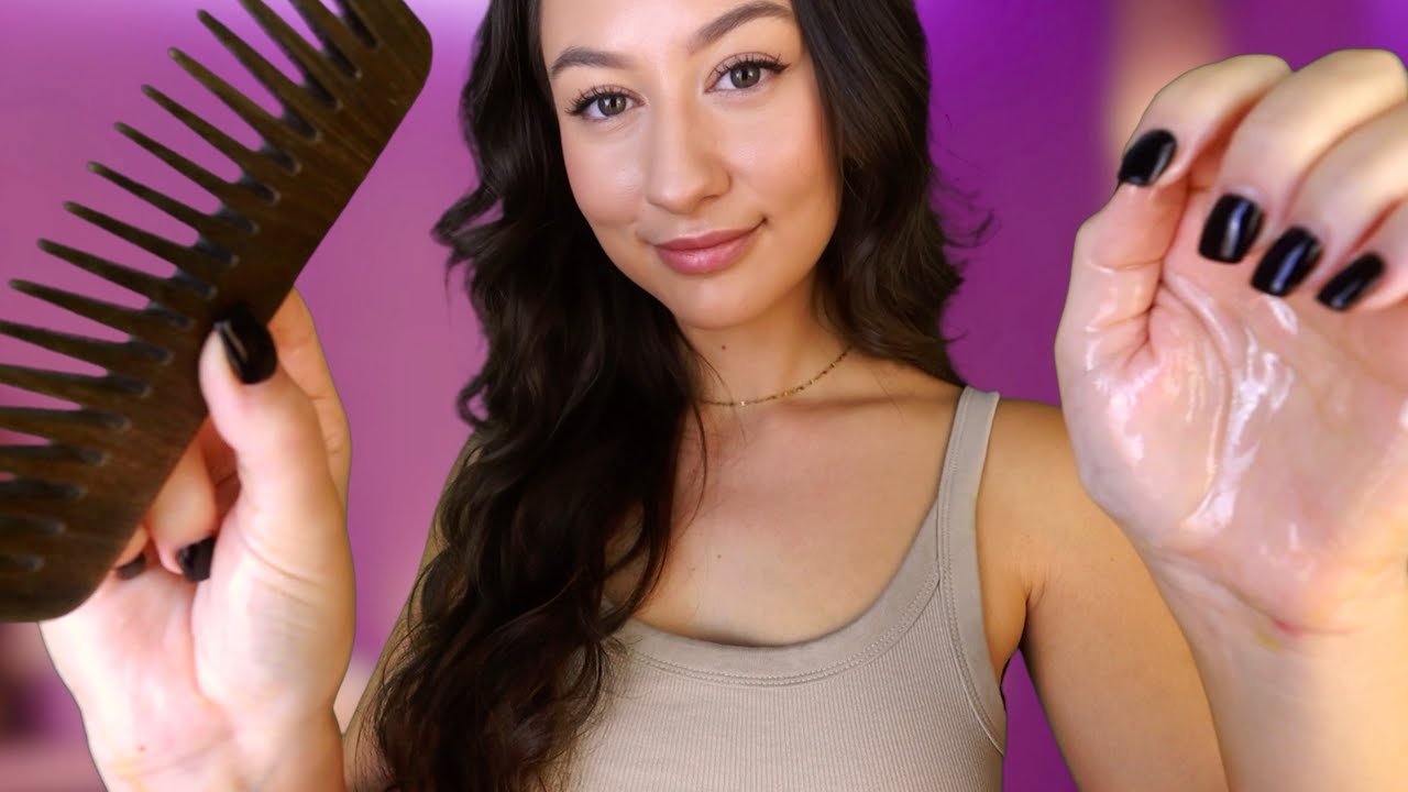 ASMR Scalp Massage & Hair Wash Treatment For SLEEP 😴 Relaxing Personal Attention & Layered Sounds