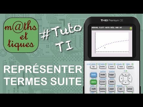 SUITES  Reprsenter les premiers termes dune suite   Tutoriel TI