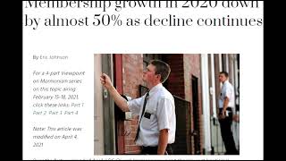 The Internet Has Stopped The Growth of The LDS Church