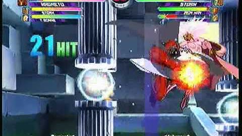 MvC2: Magneto 100% Sequence (Rom to dash under Tron + Tempest)