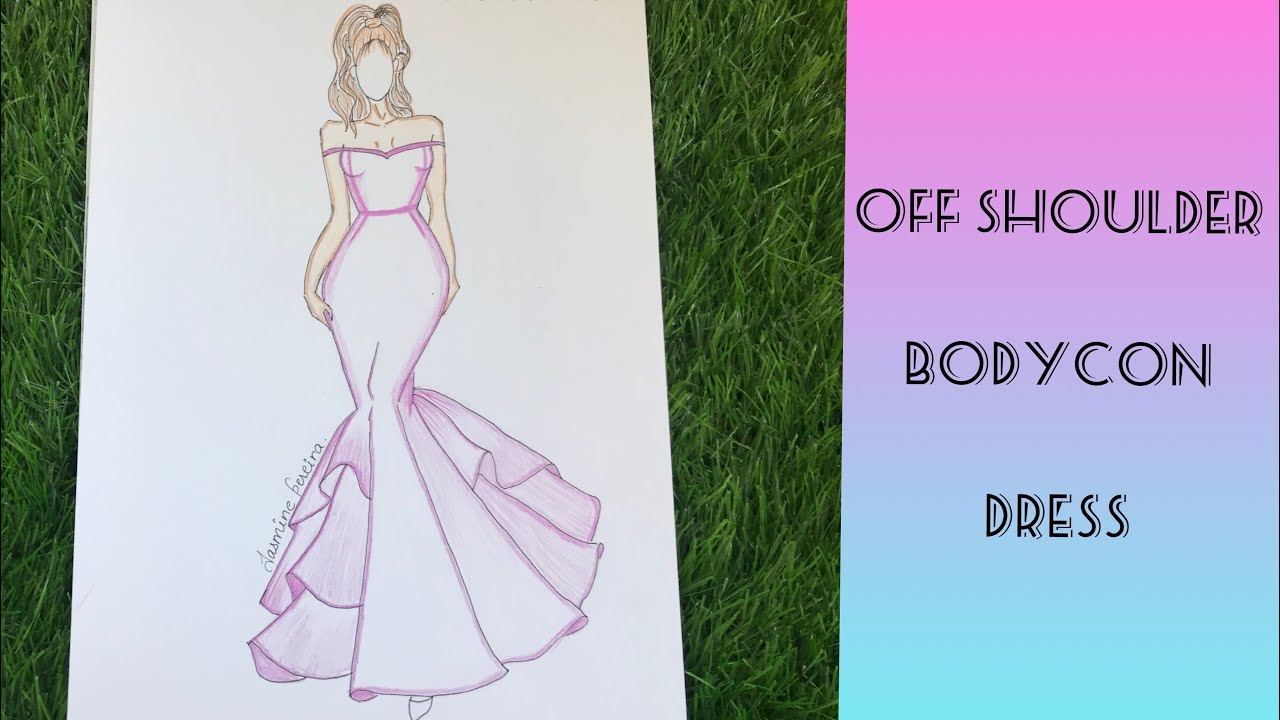 Female bodycon dress on a mannequin Royalty Free Vector