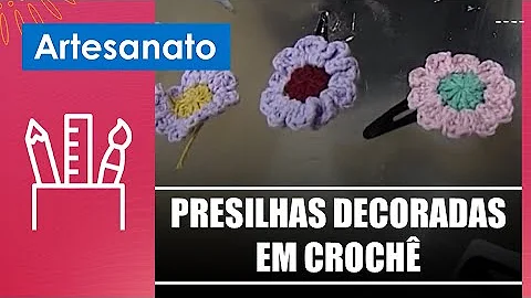 Faa lindas presilhas decoradas em croch com a arte...