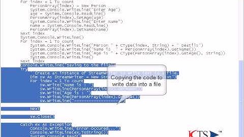 VB NET Array Fileand Exception Handling |Basic Programming ConceptsVB.NET OOPS Concepts