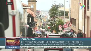 Colombia warns of CNE's inequality in campaign financing 3 weeks before the elections