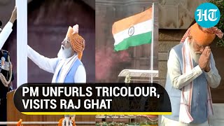 Watch: PM Modi hoists national flag at Red Fort on India’s 75th Independence day