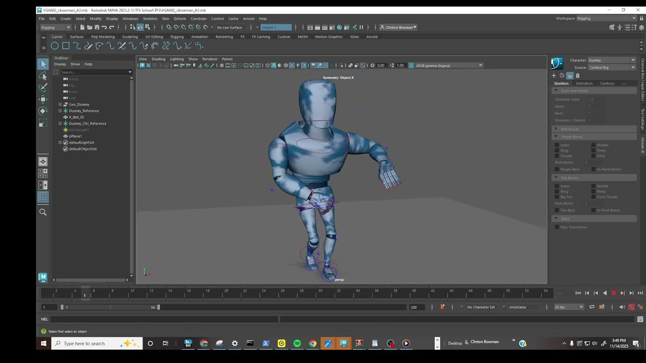 Maya Character Animation Dance Salsa