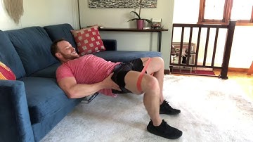 Mini Band Hip Thrust Iso Hold With Hip Abduction