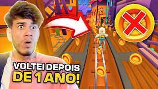 FIZ NO COIN NO SUBWAY SURFERS DEPOIS DE 1 ANO SEM JOGAR