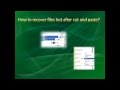 How to Recover Files Lost after Cut and Paste