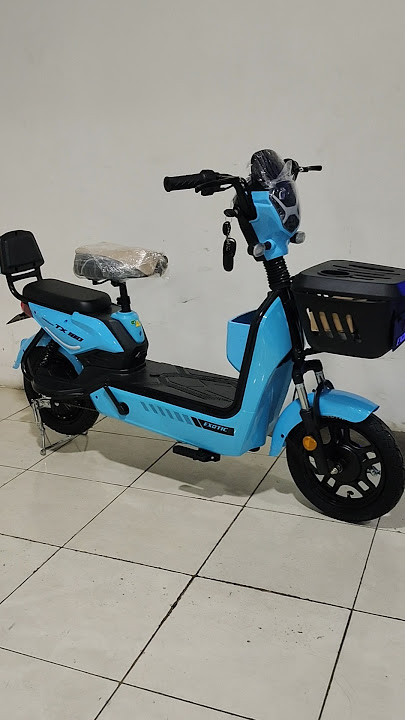 Sepeda Listrik exotic groza tx 180 warna biru#sepedalipatlistrik #sepedalistrikmurah