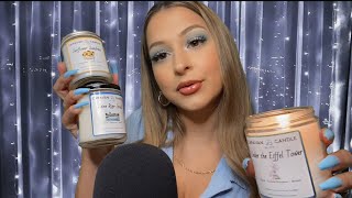 ASMR Candle tapping + close up whispers ??