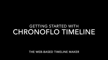 Getting Started With ChronoFlo Timeline Maker