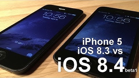 iOS 8.4 Beta 1 vs iOS 8.3 on iPhone 5. The Speed test
