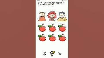 brain out level 210 how to distribute 3 apple in 6 people #viral #shorts