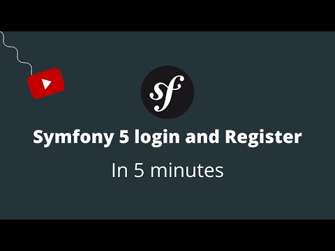 Symfony 5 Login and Registration | Symfony 5 Login and Registration using command line