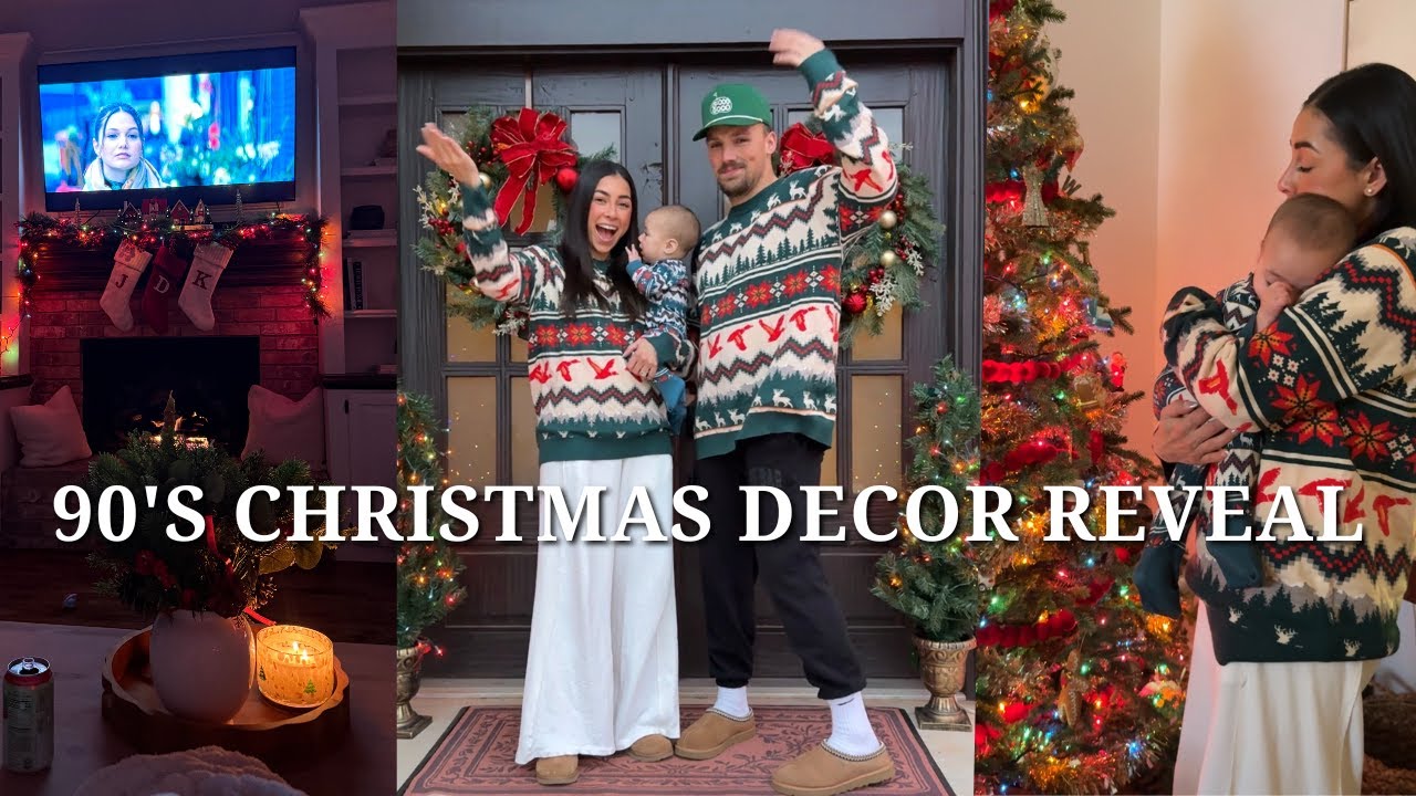 Our 90’s Christmas Theme Reveal + Home Updates!!
