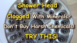 Unclogging My Shower Head