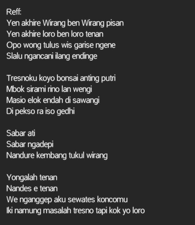 Lirik lagu wirang - Denny Caknan. #shorts #fyp #tiktok #viral #jowopride #storywa