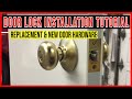 How to Install a Door Lock or Deadbolt DIY Start to Finish Installation on New or Existing Door