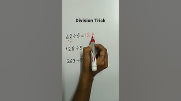 Divide any number by 5#Fun With Maths#division Trick#shorts
