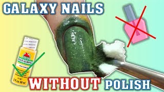 How to: COLOR WASH / GALAXY Nails Using ACRYLIC PAINT || NAIL ART 101