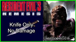 Resident Evil 3 (PS1) - Knife Only, No Damage screenshot 5