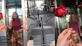 He Beat The Lift To Send Her The Flower? Tik Tok Videos Daily Video