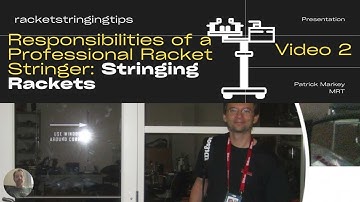 Professional Racket Stringer Series:  Stringing Rackets | Video #2. | Tennis, squash, badminton +