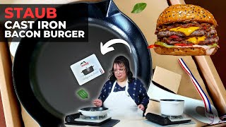 Staub Cast Iron Skillet Bacon Cheeseburger