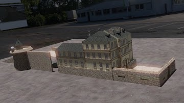 Blender 3D megatutorial st.michel Tower + house 2 part 11 extrude scale