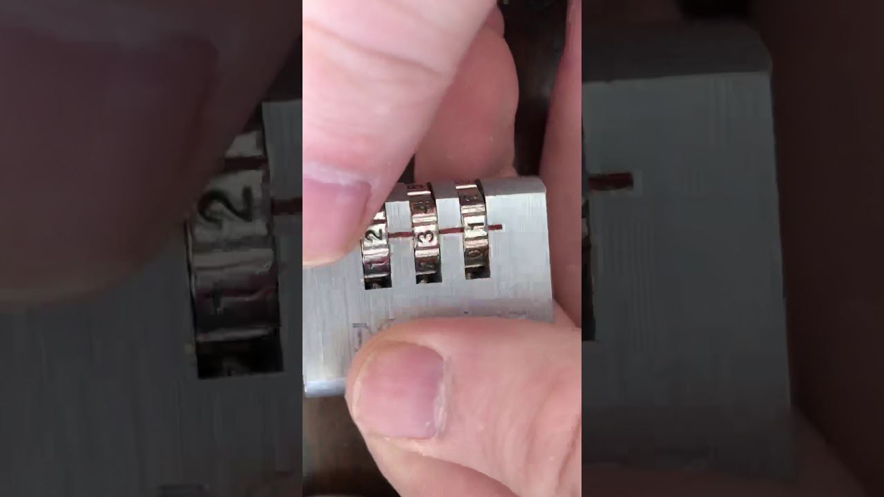 Master lock combination lock - decoded - YouTube