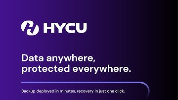 HYCU Data Protection as a Service per GCP in 3min
