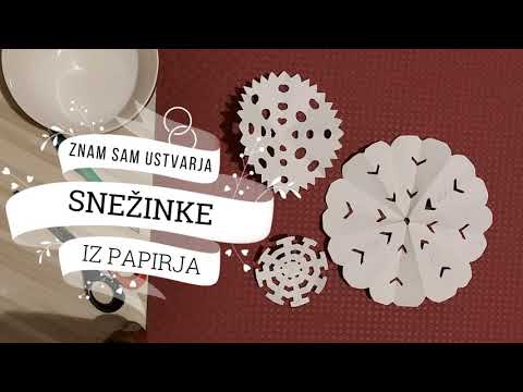 Video: Kako Narediti Snežinke Iz Papirja