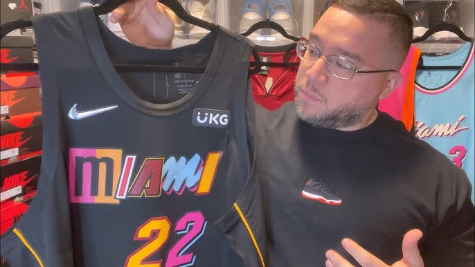 Miami heat Vice versa city edition authentic NBA jersey, Men's
