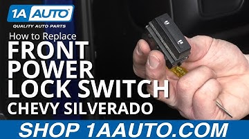 How to Replace Front Power Lock Switch 14-19 Chevy Silverado