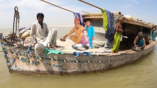 A Pakistani Village on Boats | Ancient Tribe of Indus Valley | Pakistan Village Life | Mohana Tribe