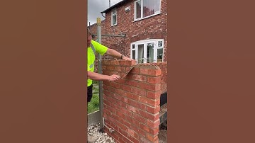 Pre war brick 🧱 satisfying #brickwork #bricklaying #mortar #extension #builder #diy #blockwork