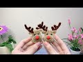 モールで作る クリスマスのトナカイ make a Red nose reindeer pipe cleaner