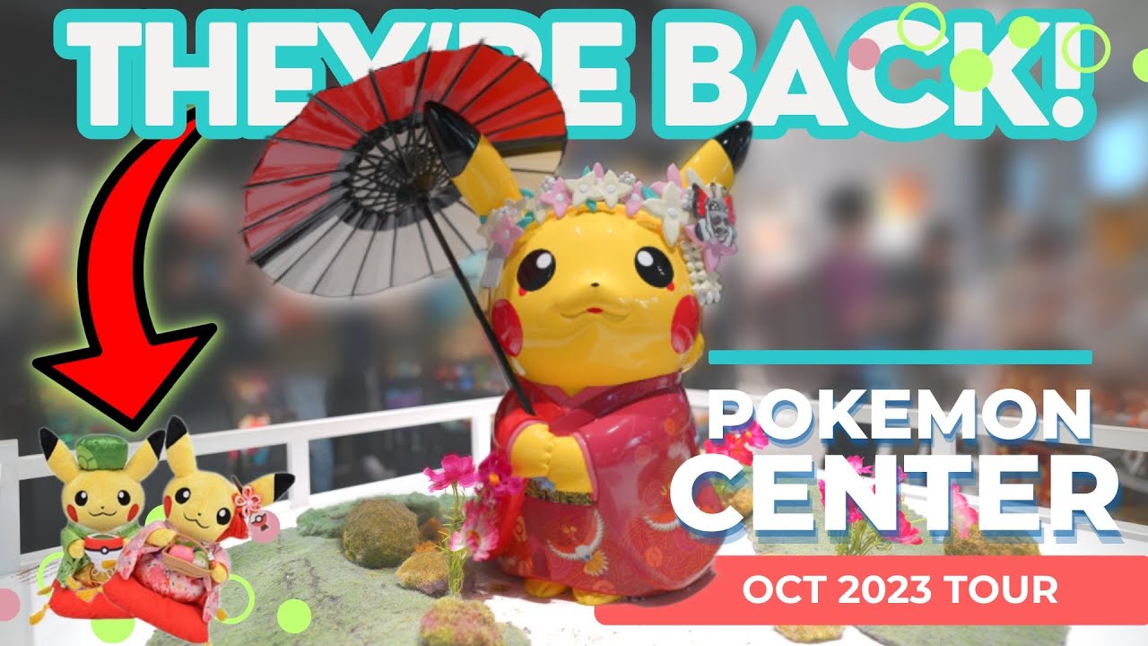 EXCLUSIVE PIKACHU is BACK! 😲 Kyoto Pokémon Center Oct 2023 FULL SHOP  TOUR!! 🛍️ 