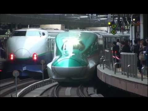 JR東北新幹線 E5系「はやぶさ」3号 東京駅 到着と発車 新青森駅行き