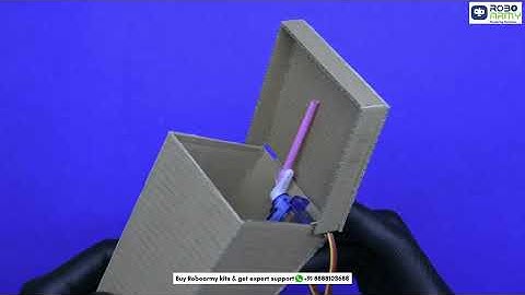 DIY Mini Smart Dustbin Using Arduino | Automatic Lid Opens on Hand Detection!🗑✨