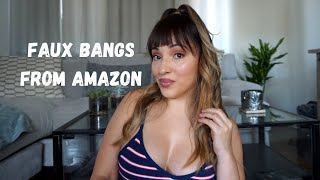 Trying Clip in Bangs from Amazon